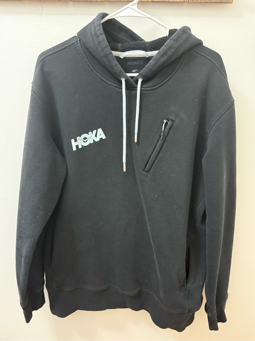 HOKA Men's Black Hooded Pullover Sweatshirt